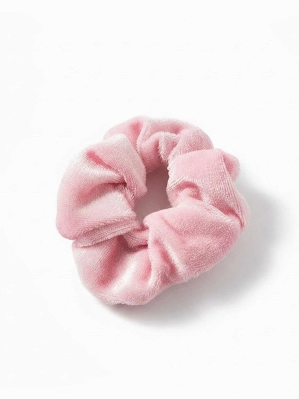 Pink Velvet Scrunchie